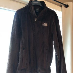 North face fleece jacket chocolate brown